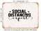 DECORATIVE METAL SIGN - Social Distancing Expert - Vintage Rusty Look